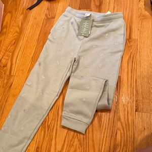 Sparkling bunny printed jogger.